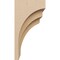 Ekena Millwork 8"W x 8"D x 16"H Wide Rockford Rough Cedar Woodgrain TimberThane Corbel, Primed Tan CORUR08X08X16ROCRCPR - alternate 4